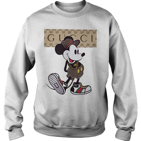 gucci t shirt mickey|gucci mickey mouse sweatshirt.